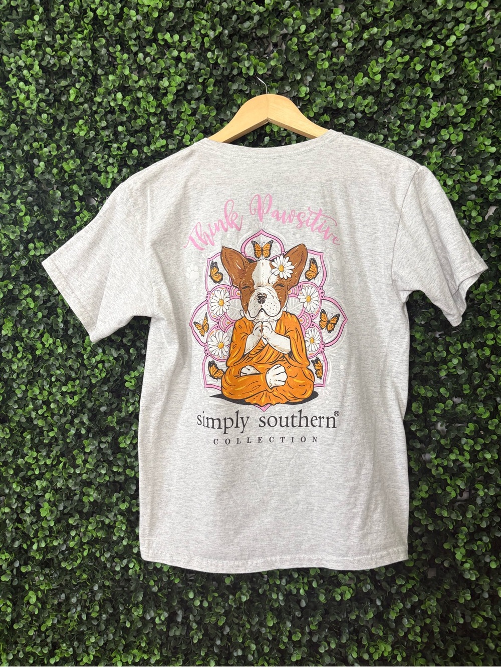 Simply Southern Gray Dog Tee Graphic